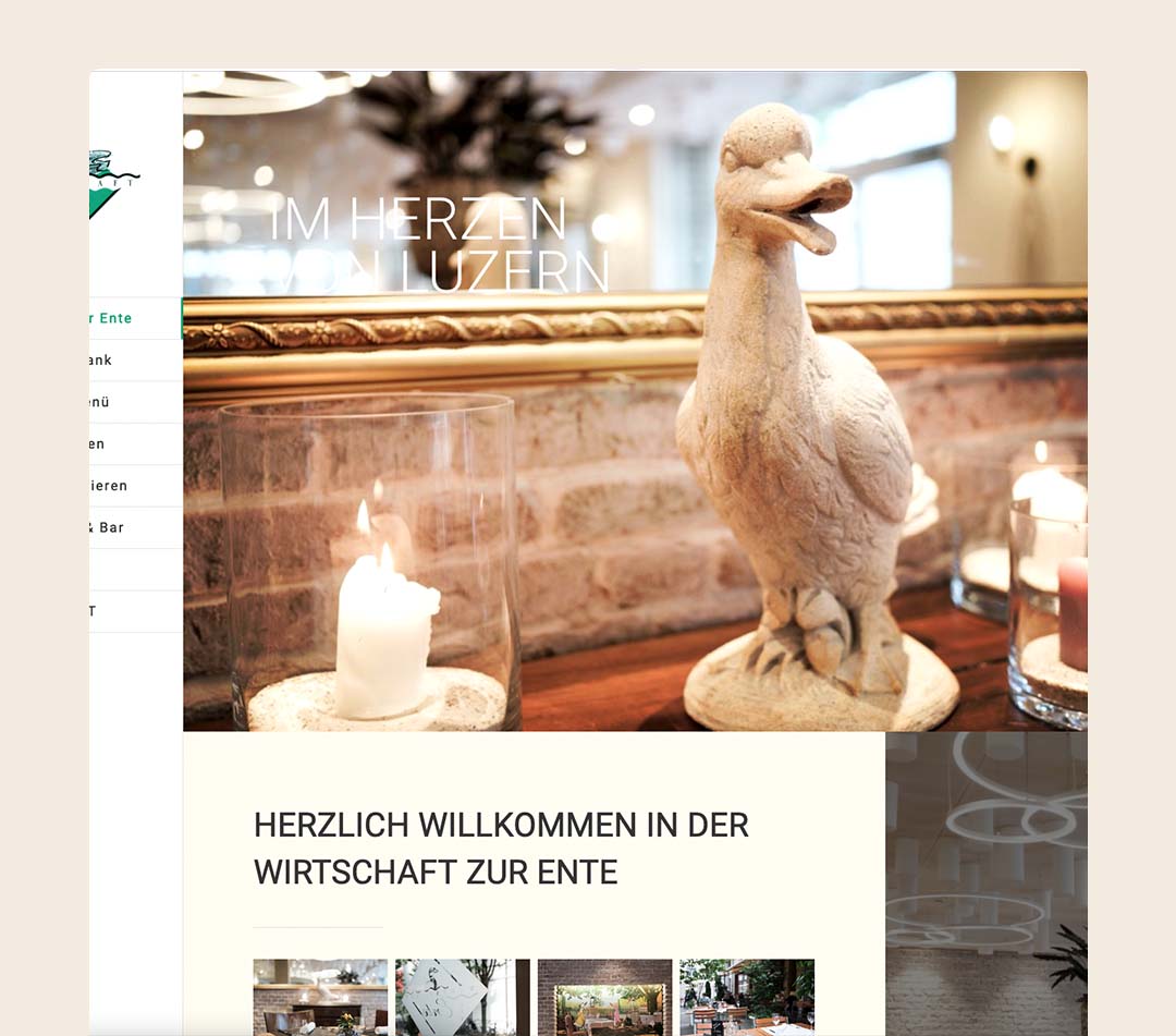 Portfolio-Referenz-Kunde-Homepage-Web-Design-online-shop-animated-Logo-Wirtschaft-zur-Ente