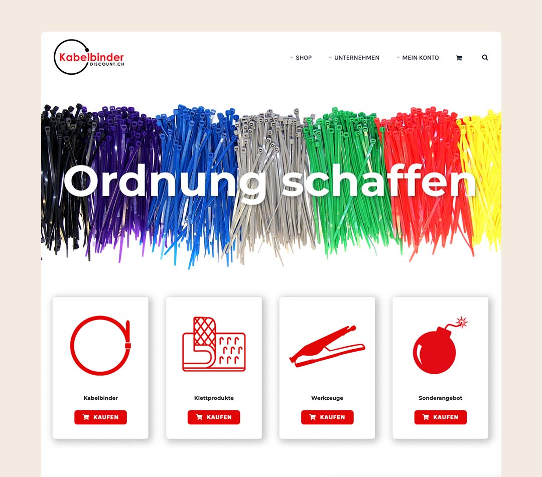 Portfolio-Referenz-Kunde-Homepage-Web-Design-animated-logo-kabelbinder-discount
